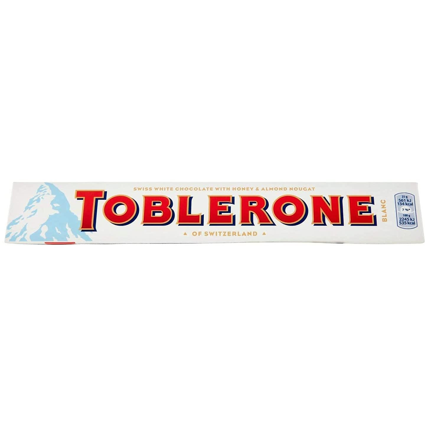 Toblerone Toblerone Of Switzerland White Chocolate With Honey and Almond Nougat - 4 Pack, 4 X 100 g