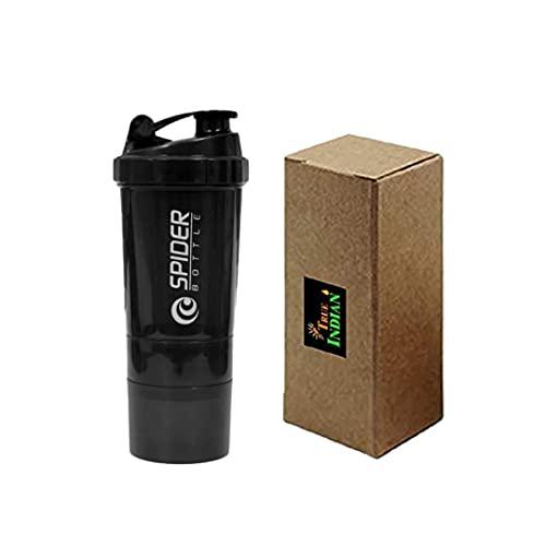 TRUE INDIAN TRUE INDIAN Extraordinary Sports Gym Shaker/Water Bottles/100% Leakproof Guarantee Sipper Bottle Ideal for Protein Shaker Bottle & Gym Water Bottle |Gym Shaker (Black)