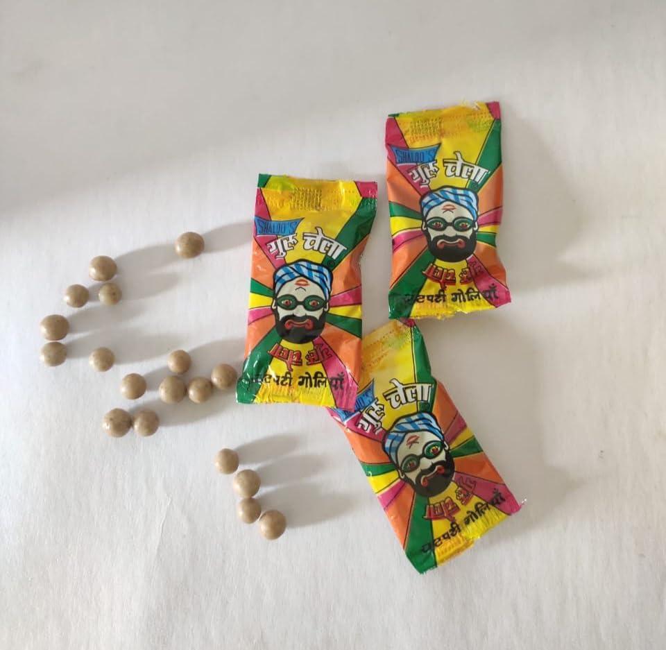 Generic Guru Chela Chatpati Goliyan, Chatpati - Pack Of 4 (80X4), 200 Gm
