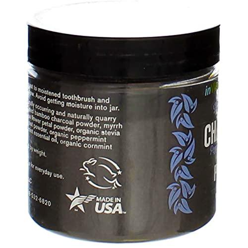 inVitamin Natural Whitening Tooth & Gum Powder with Activated Charcoal (2.75 oz Peppermint)