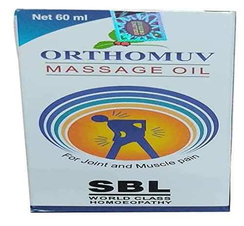 RR HOMEO SBL Orthomuv Massage Oil For Joint And Muscle Pain,Back pain (60ml) (pack of 1)
