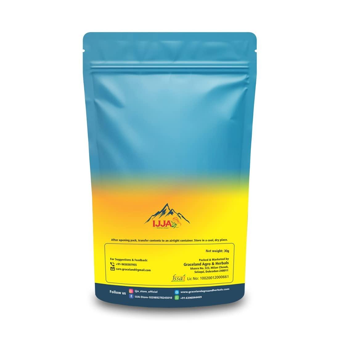 IJJA Black Stone Flowe Spice | Patthar Phool Pahadi | Chadila | Rock Stone Flower | Kalpasi | Dagad Phool Harvested and Sourced from hills of Uttarakhand | Natural Handpicked Premium Spice |30g