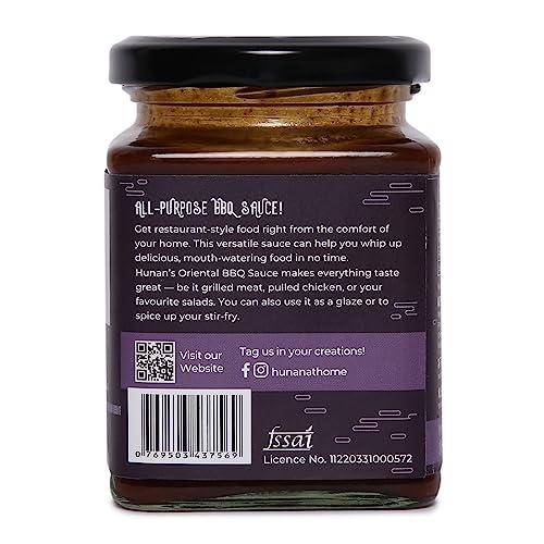 Hunan at Home Hunan at Home Tangy Sweet Oriental BBQ Stir Fry Sauce (250 Gms) No MSG, 100% Vegetarian, Ideal for Stir Fries, Sizzlers, Noodles, Marinade, Dip, Dressing, Used in Korean, Thai and Chinese Cooking