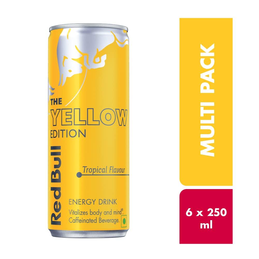 Red Bull Red Bull Energy Drink, The Yellow Edition, 250 ml (Pack of 6)