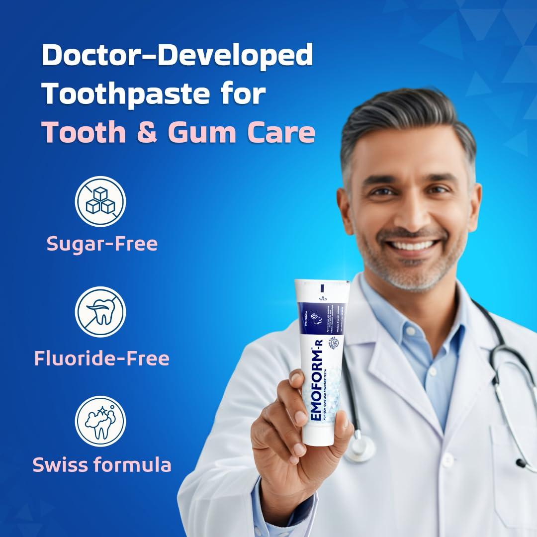 EMOFORM-R EMOFORM-R Emoform Plaque Removal Tooth Paste Combo 150+50 Gm