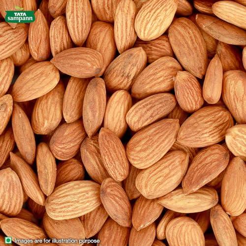 Tata Sampann Tata Sampann Pure California Almonds Whole, 1kg, Real Nuts, High in Fiber, Badam Giri, Rich in Protein, Magnesium, Phosphorus and Dietary Fibre, Nuts & Dry Fruits, Value Pack