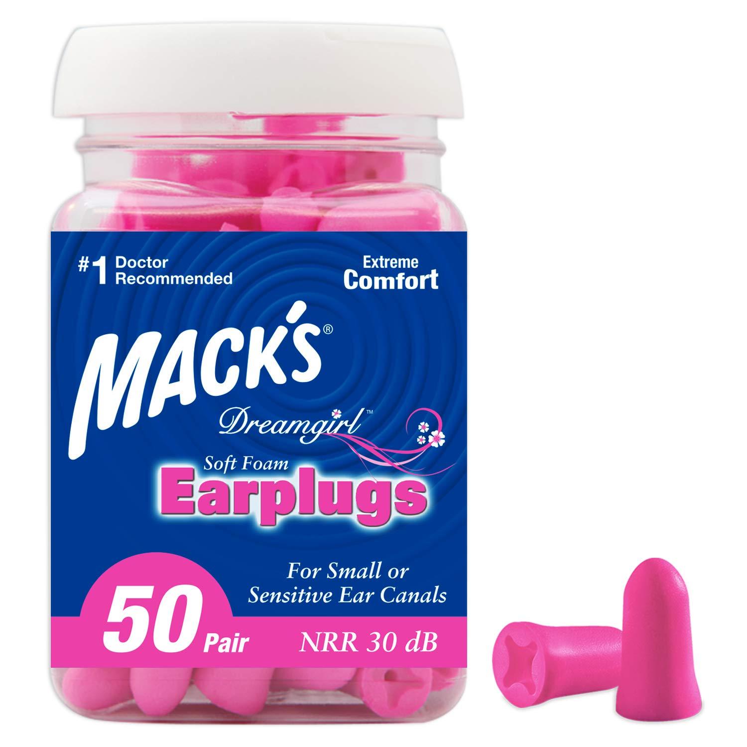 Mack's Mack's Ear Care Dreamgirl Soft Foam Earplugs, 50 Count