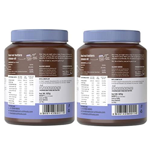 The Whole Truth The Whole Truth - Dark Chocolate Peanut Butter | Pack of 2 | 1850 g | Creamy | No Added Sugar | No Artificial Sweeteners | Vegan | Gluten Free | No Preservatives | 100% Natural