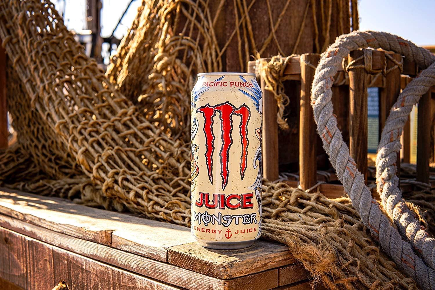 Gratitude Juice Monster Pacific Punch, Energy + Juice, Energy Drink (12)