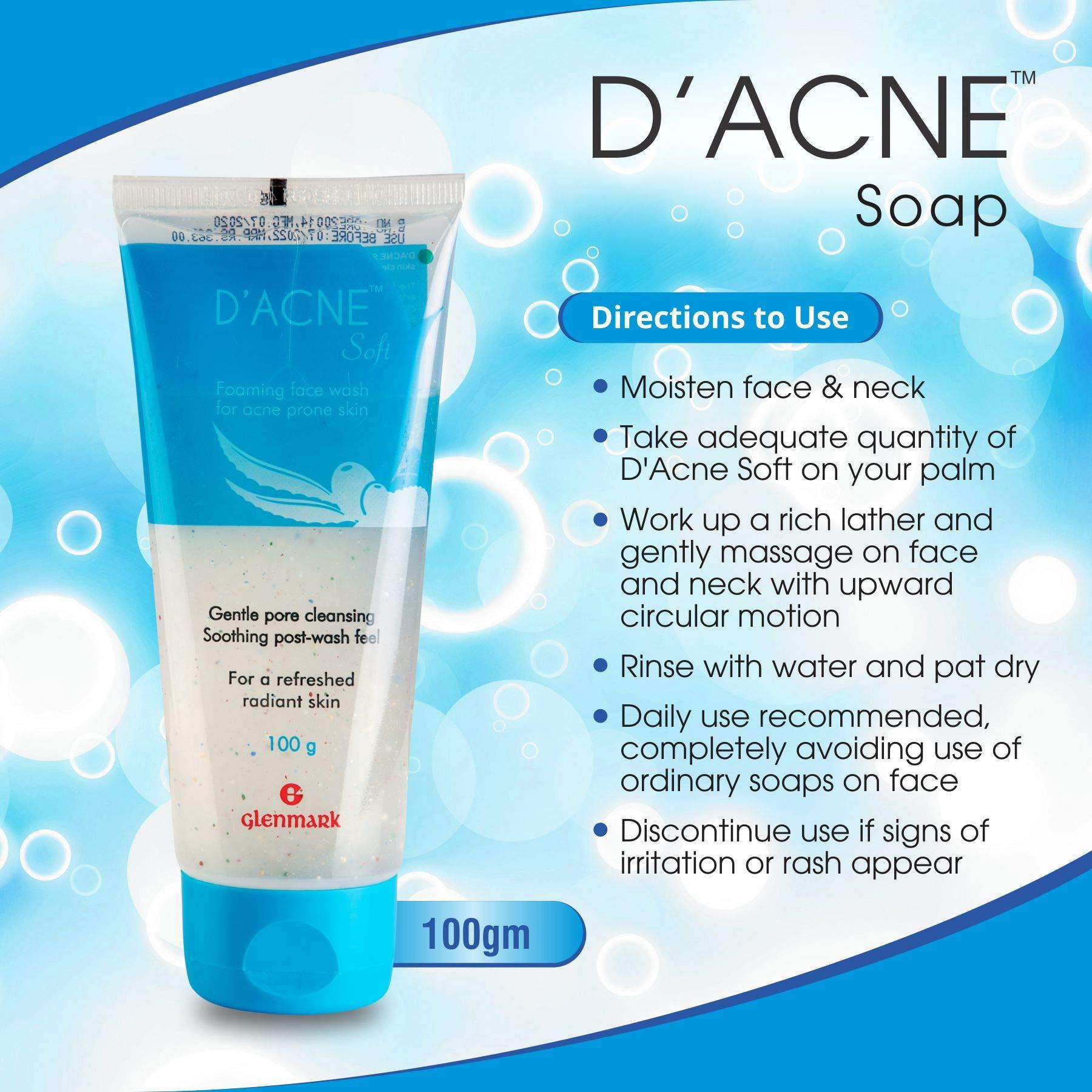 D Acne D ACNE SOFT - Tube of 100g Foaming Facewash