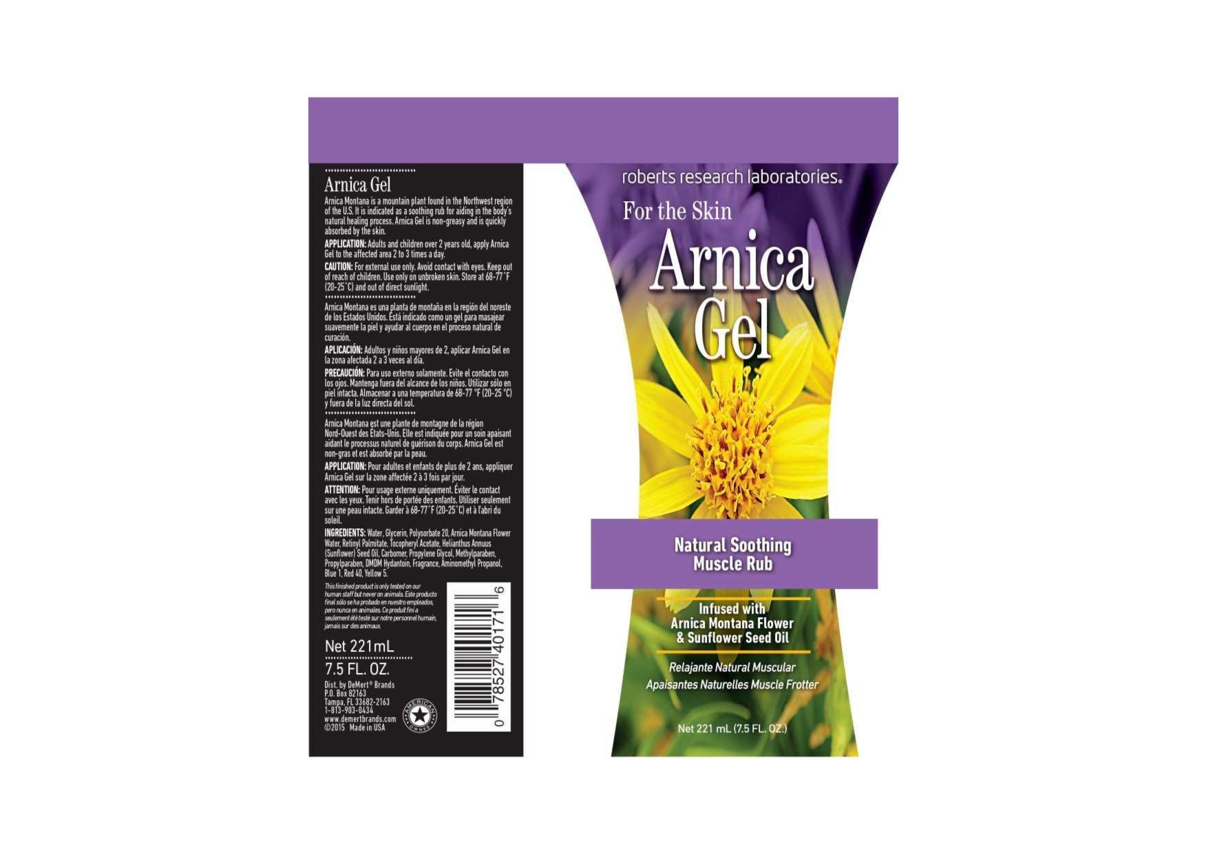 Robert Research Laboratories Robert Research Laboratories Arnica Gel, 7.5 Fluid Ounce