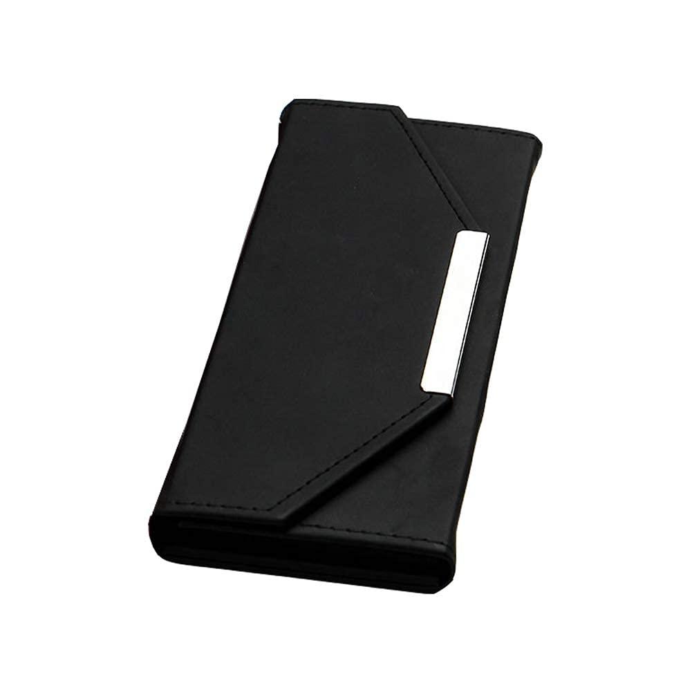 mollensiuer 1 Piece Black PU Leather Empty Tweezers Storage Bag for Eyelash Extensions Multi-pockets Travel Case For Eyelash Grafting Extension Tweezers