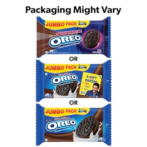 Oreo Oreo Cadbury Chocolate Flavour Cream Sandwich Biscuit, 481.25 Gram , Pack Of 2 X 481.25 Gram Jumbo Pack