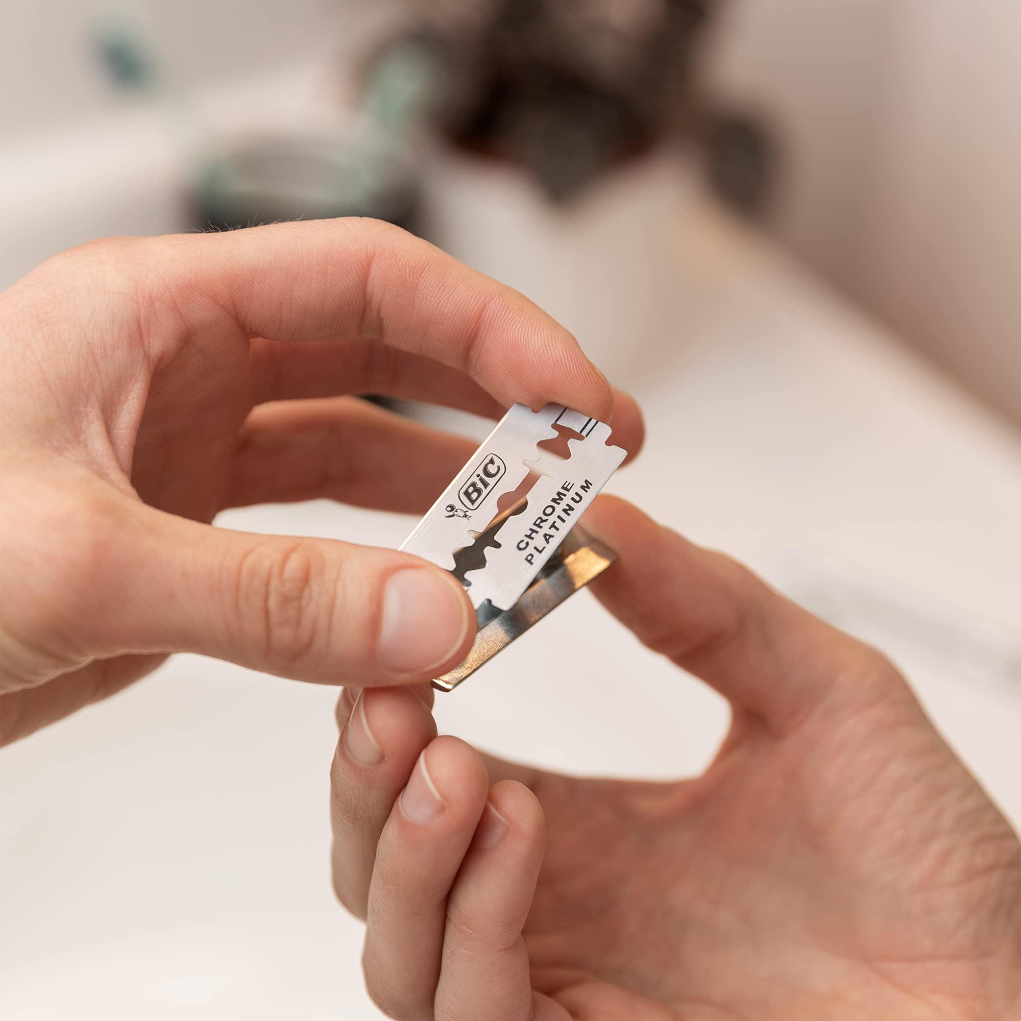 BIC 50 BIC Double Edge Razor Blades Chrome Platinum