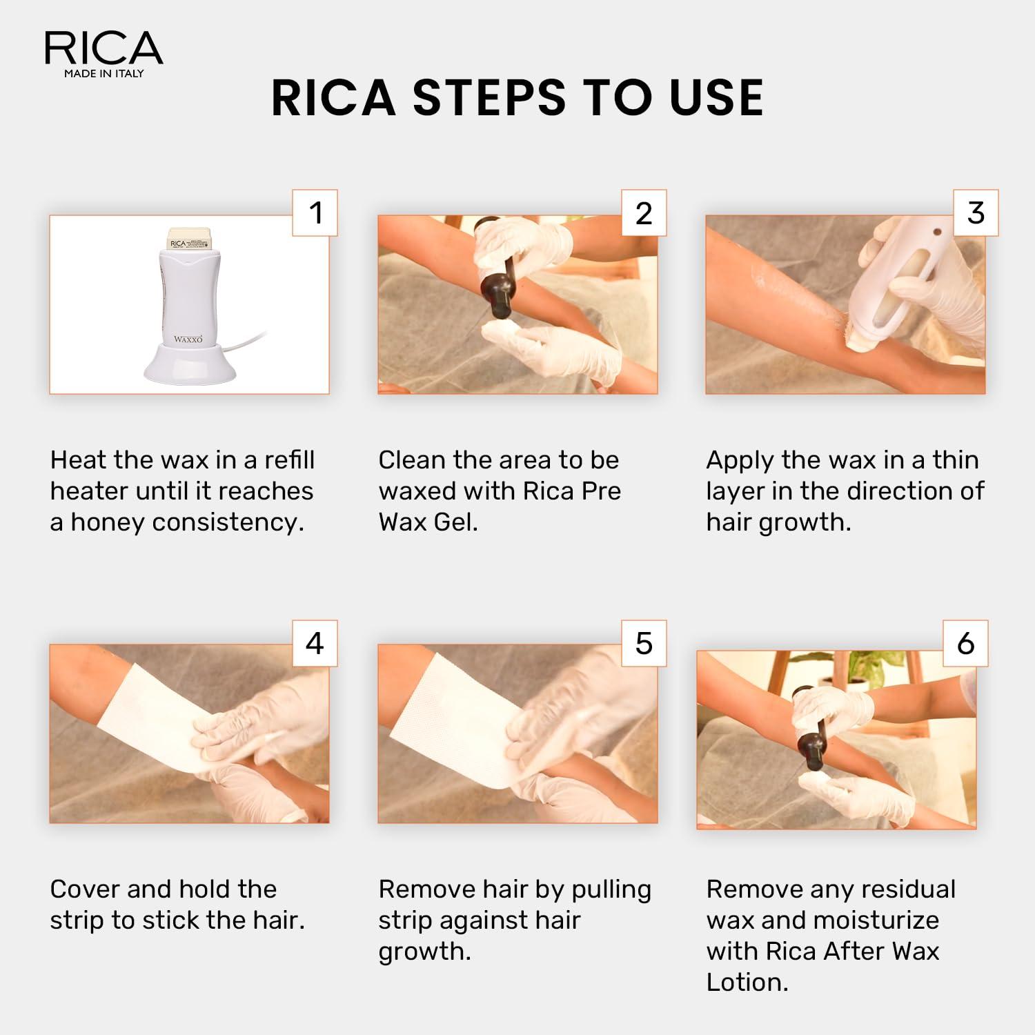RICA Rica Wax Argan Roll-On Wax Kit (Set of 4 Refill Wax) 100 ML