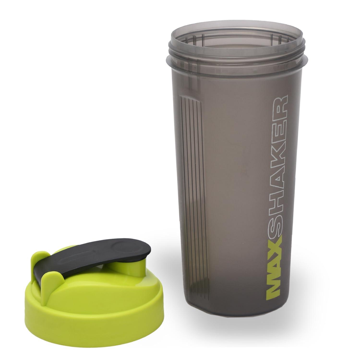 Jaypee Plus Jaypee Plus Max Shaker with blending ball |Protein Shaker for Gym |Gym Bottle |Shaker bottles | Travel shaker 700 ml, Grey Green