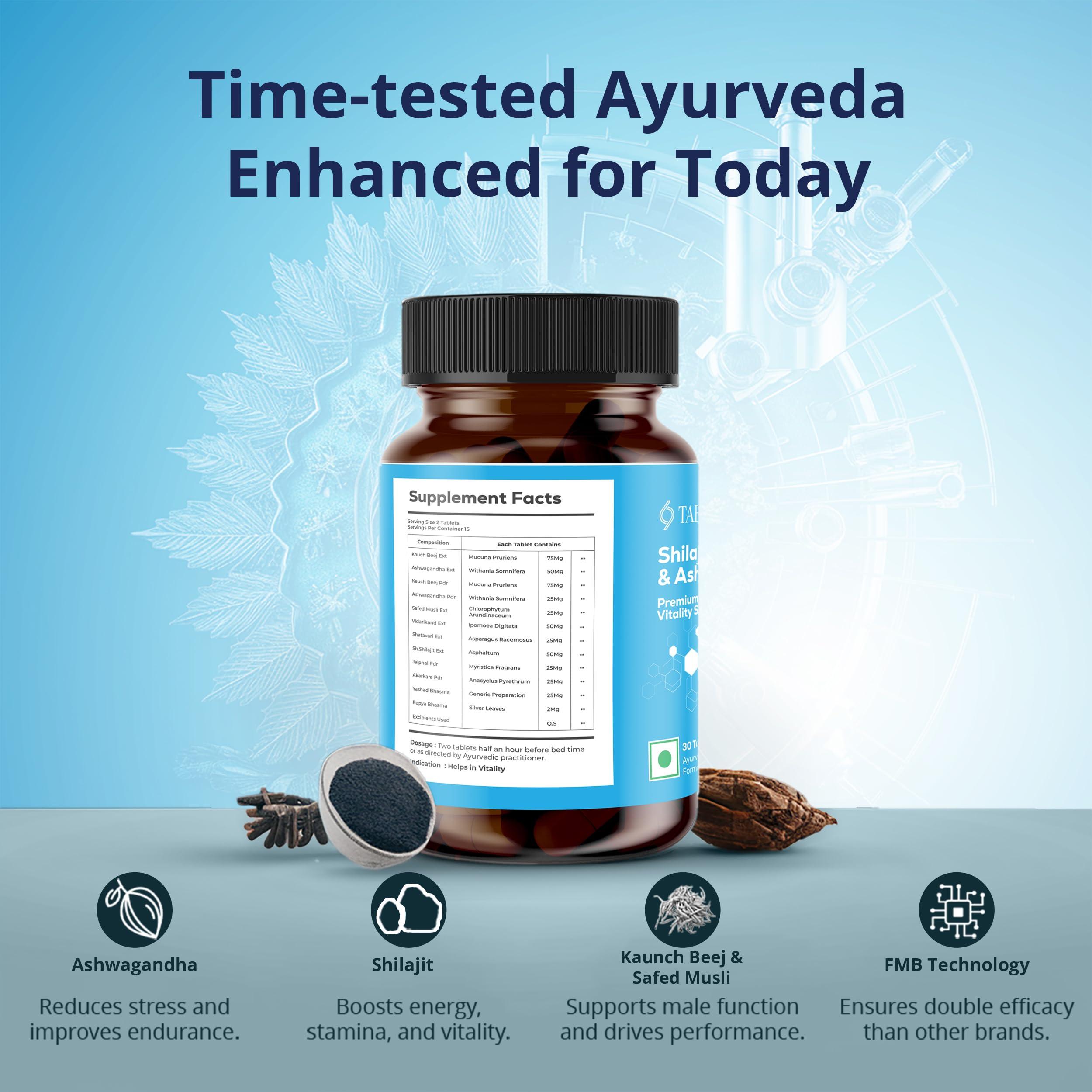 TABB-69 TABB-69 Notshy | Ayurvedic Supplement With Ashwagandha, Kaunch Beej Safed Musli Extracts, | 1 Bottle Of (30 Tablets)