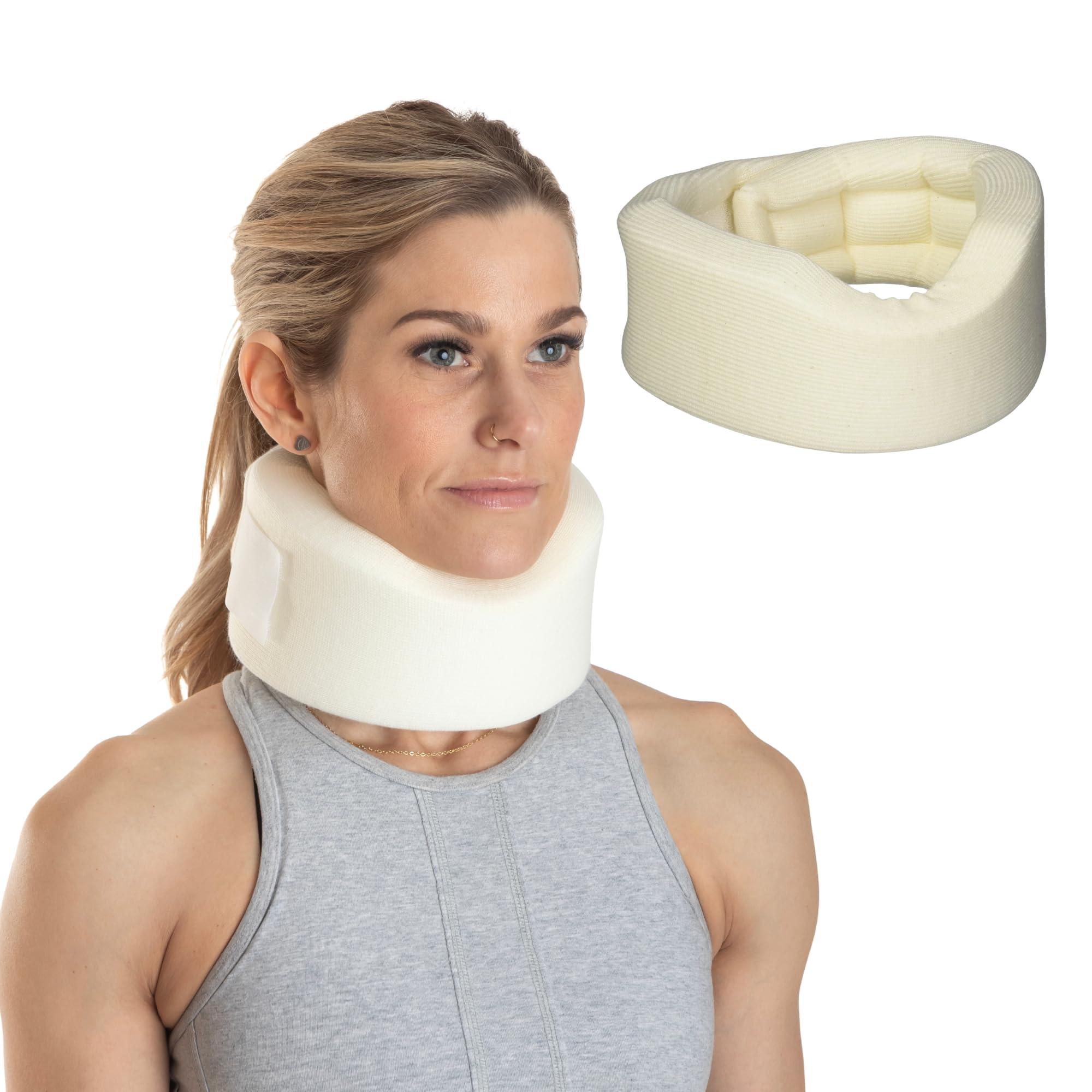 Sammons Preston Rolyan Universal Contour Cervical Collar Brace, Cream Color, 2\"
