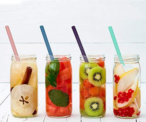 Senneny Senneny Set of 12 Silicone Drinking Straws for 30oz and 20oz Tumblers Yeti/Rtic- Reusable Silicone Straws BPA Free Extra Long with Cleaning Brushes- 12 Straight (8mm diameter) : 8mm diameter