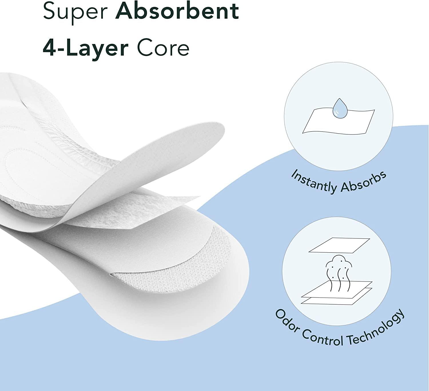 Tinkle Tinkle Eco-Luxe Large Panty Liners Without Wings For Women Daily Use, Large Size, 155 mm 240 Eco Friendly Panty liners In Pack Of 4, Infused Anion Chip, Protection During Pregnancy Discharge And Spotting, Hygienic, Untouched, Individually Wrapped, Tr