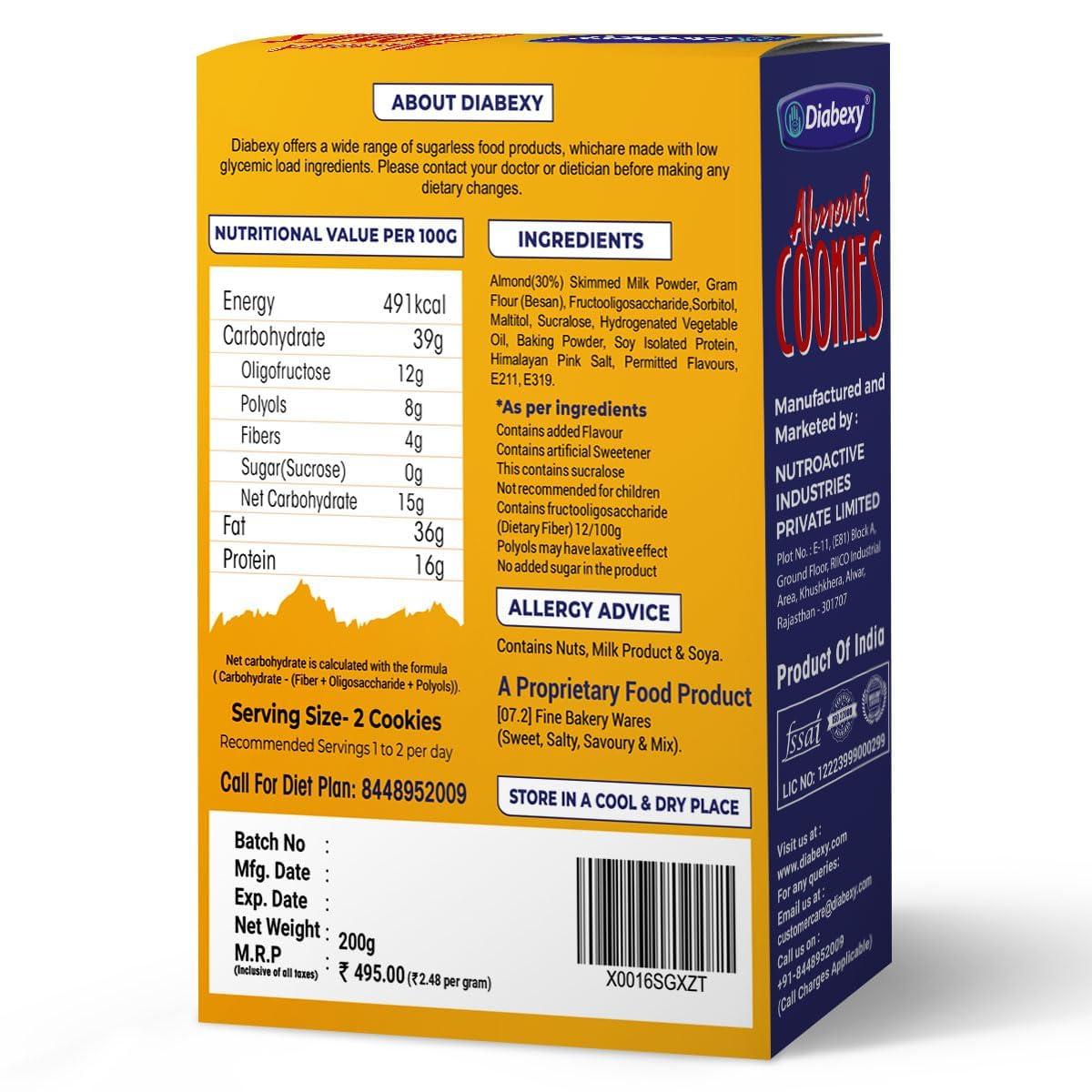 diabexy Diabexy Cookies Gift Pack| Cookies Combo| Almond| Coconut| Jeera| | Healthy Cookies Gift Hamper for Diabetics