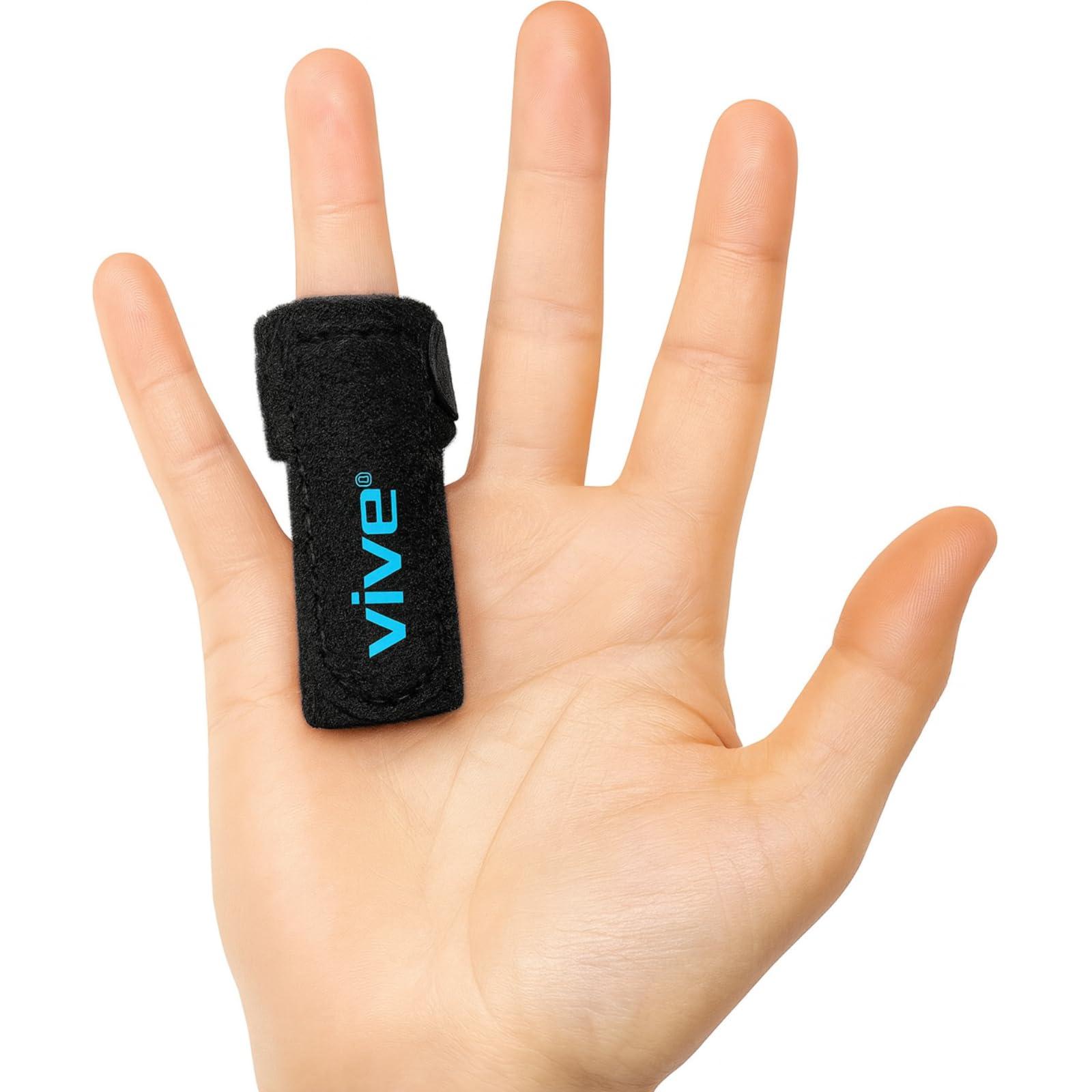 Vive Trigger Finger Splint by Vive - Support Brace for Straightening Curved, Bent, Locked & Stenosing Tenosynovitis Hands - Tendon Release & Pain Relief