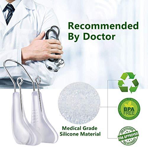 Lenlorry Nose Shaper Clip Nose Lifter Nose Beauty Up Lifting Tool Soft Safety Silicone Rhinoplasty Nose Bridge Straightener Corrector Slimming Device for Wide Crooked Nose Women (Pink)