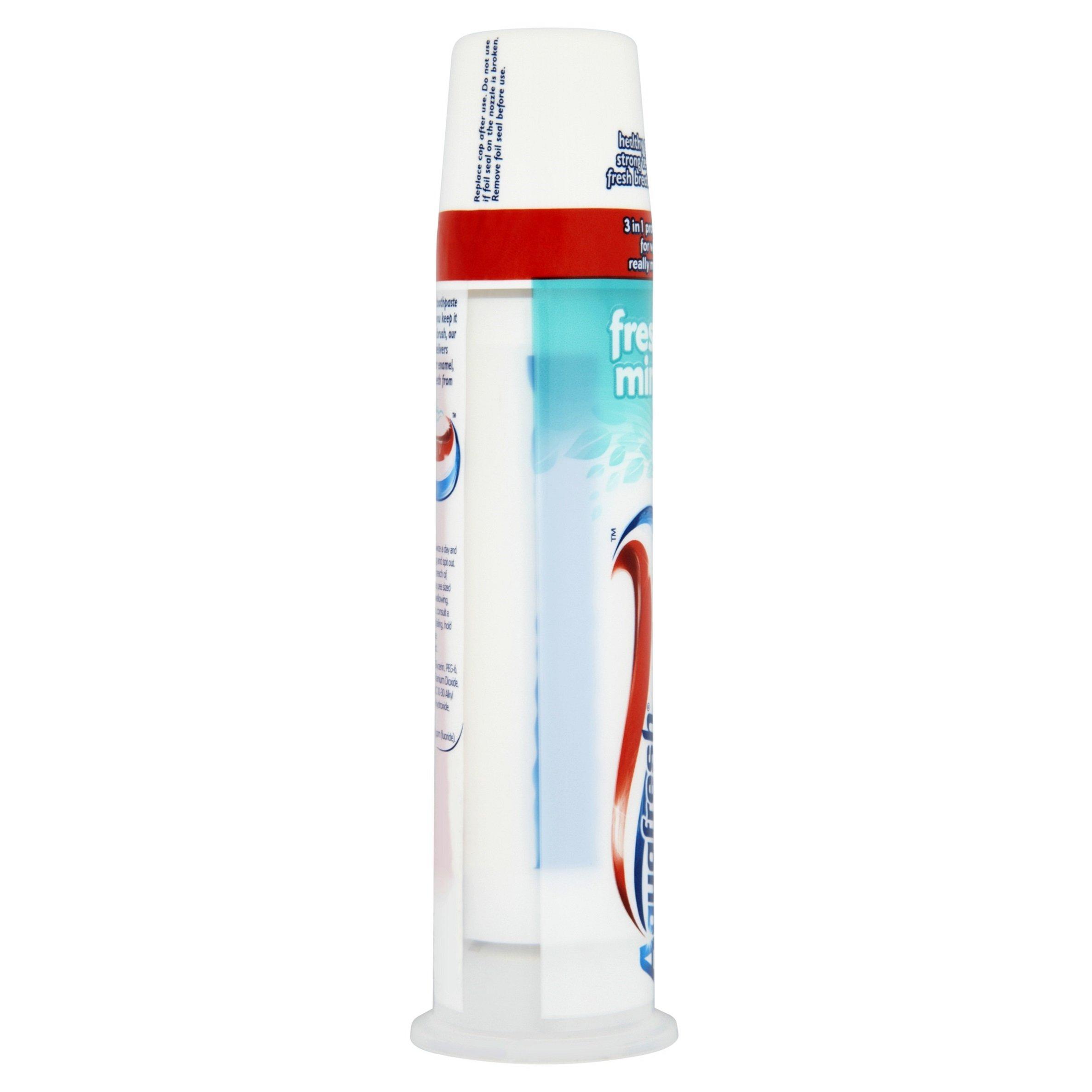 Aquafresh fresh Family Protection Fresh and Minty Toothpaste Pump (100ml)