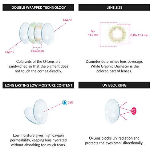 O-LENS O-LENS Spanish Real Brown - Coloured Contact Lens (Monthly Disposable, -2.75 / 2pcs / Real Brown), Natural Looking & Comfy Eye Color Lenses