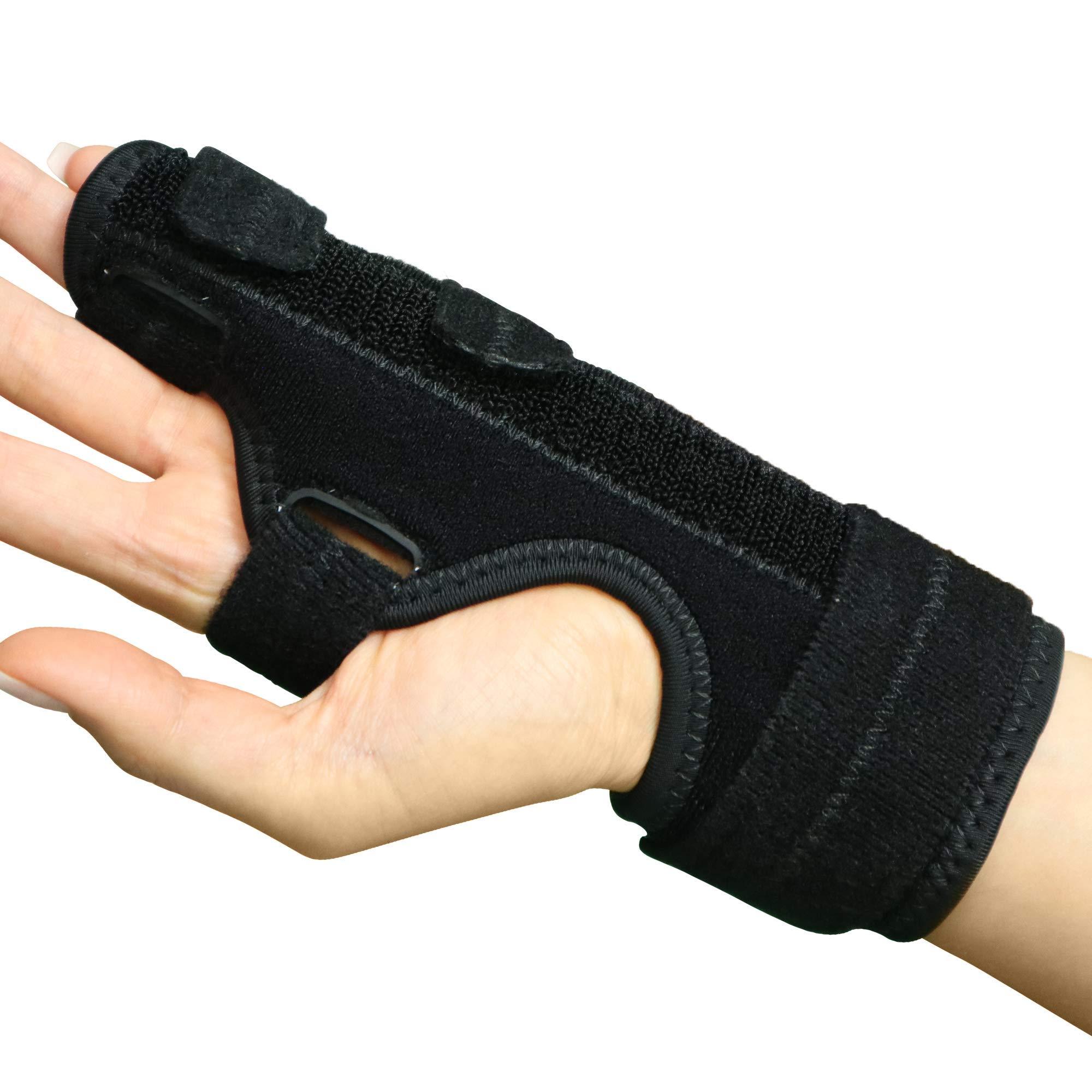 MARS Wellness Mars Wellness Boxer Fracture Splint - 4th or 5th Metacarpal Splint Hand and Finger Brace - Broken Fingers, Wrist, Pinky and Hand Immobilizer - Large/X-Large