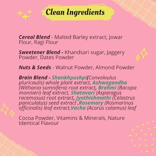 TRICK OR TREAT TRICK OR TREAT Brainify Nutrition Drink Powder | 7 Herbs | Millets + Nuts + Seeds (350G)