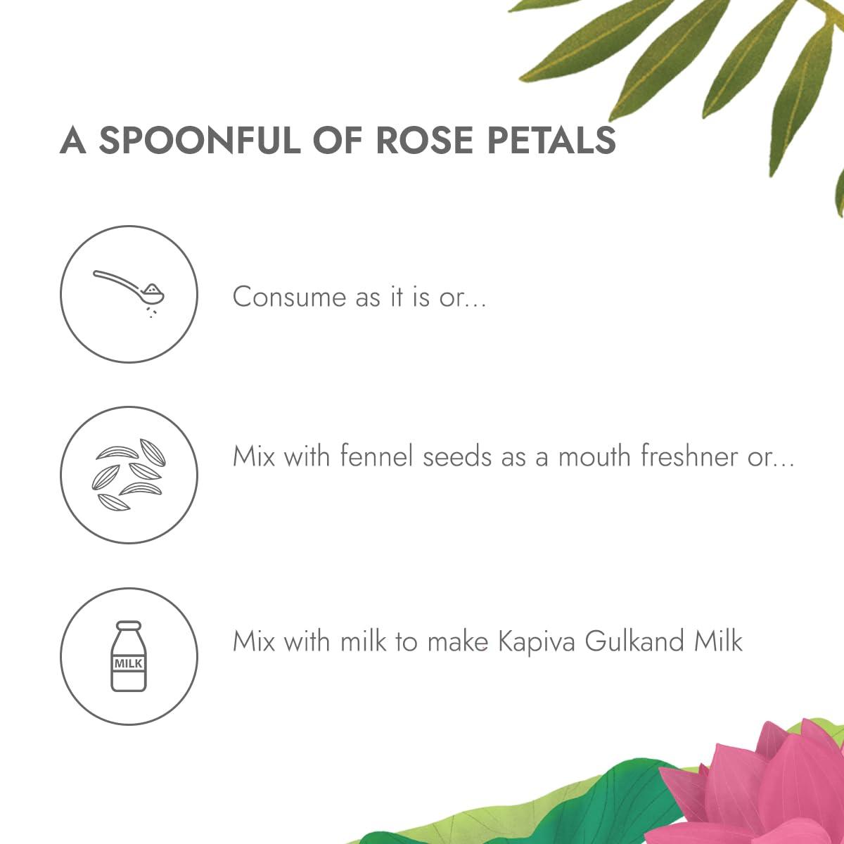 Kapiva Kapiva Organic Gulkand 300gms (Rose Petal Jam) | 100% Natural | Sun-Cooked Damask Roses - Super Saver Pack of 2