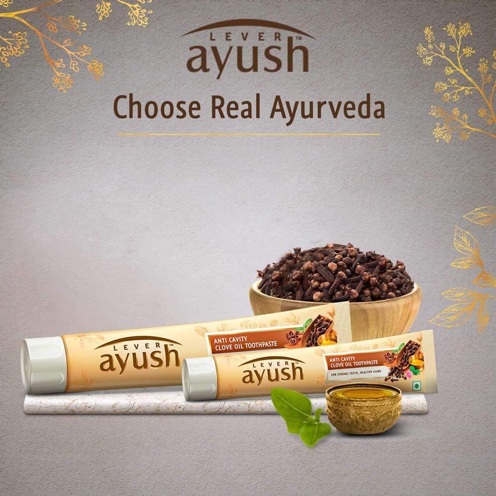 Lever Lever Ayush Anti Cavity Clove Oil Toothpaste - 80 g - Pack of 6