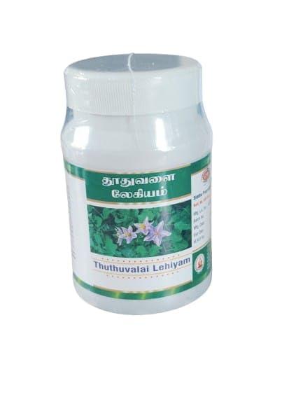 Vadalur Arutjothi Vaidyasalai Thuthuvalai Lehiyam/cough and cold symptoms/bronchitis/Respiratory infections/Asthma/Solanum Trilobatum/500 Gms