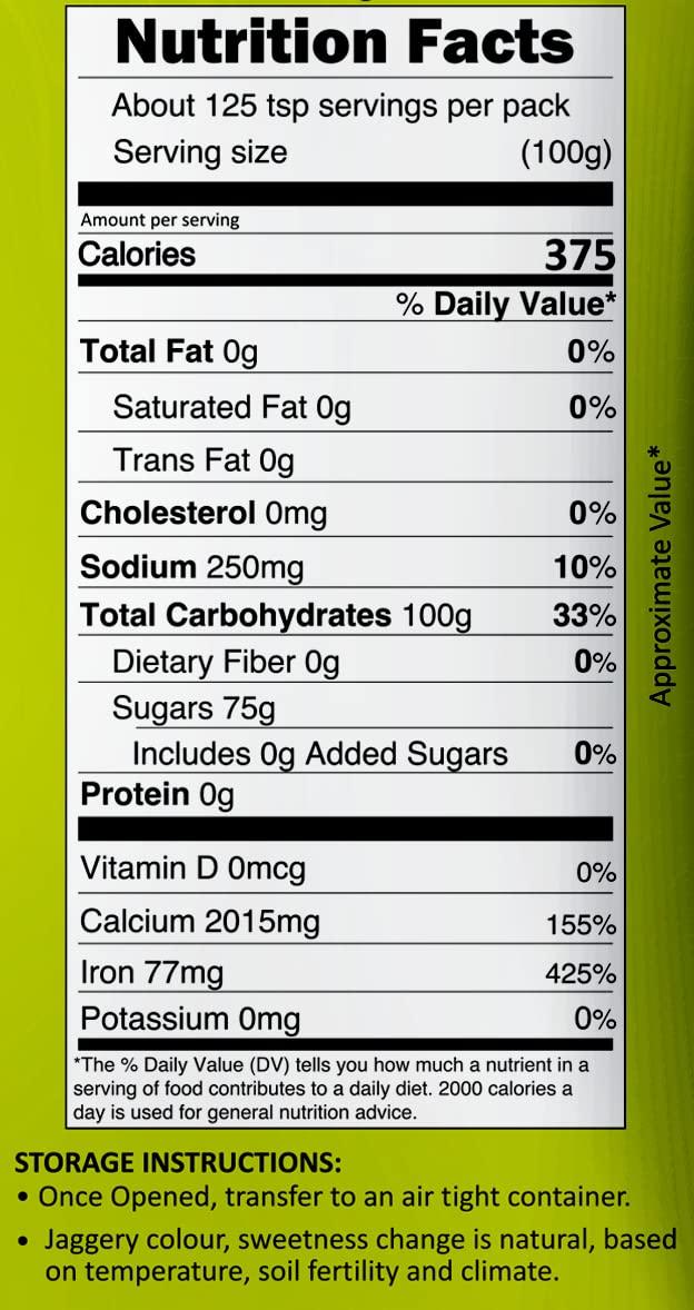 Sunraja Gulas Sunraja Gulas Jaggery Powder Pouch Combo Set of 2, 500 G - Total 1KG (2)