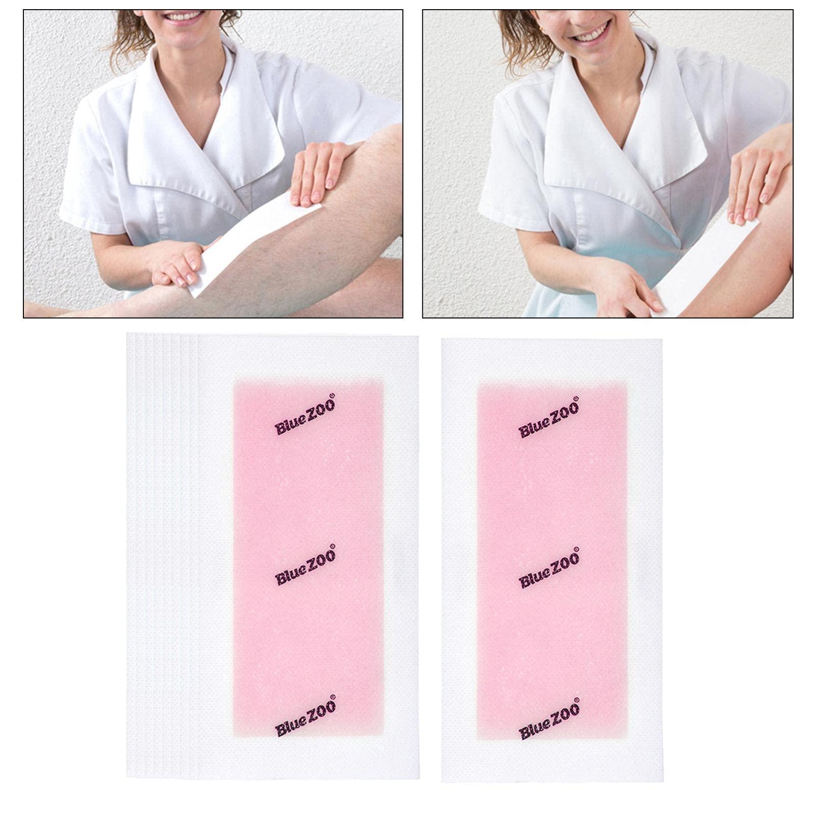 Generic Losa 10x Hair Removal Wax Strips for Upper Lip Chin Fingers Toes Facial Peach