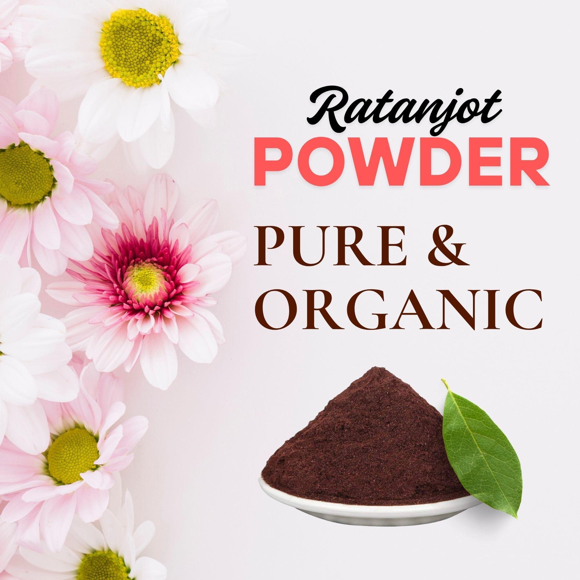 BrijBooti Birju Mahavir Ratanjot Powder- Alkanna Tinctoria -Alkanet Root Powder 200 Gr