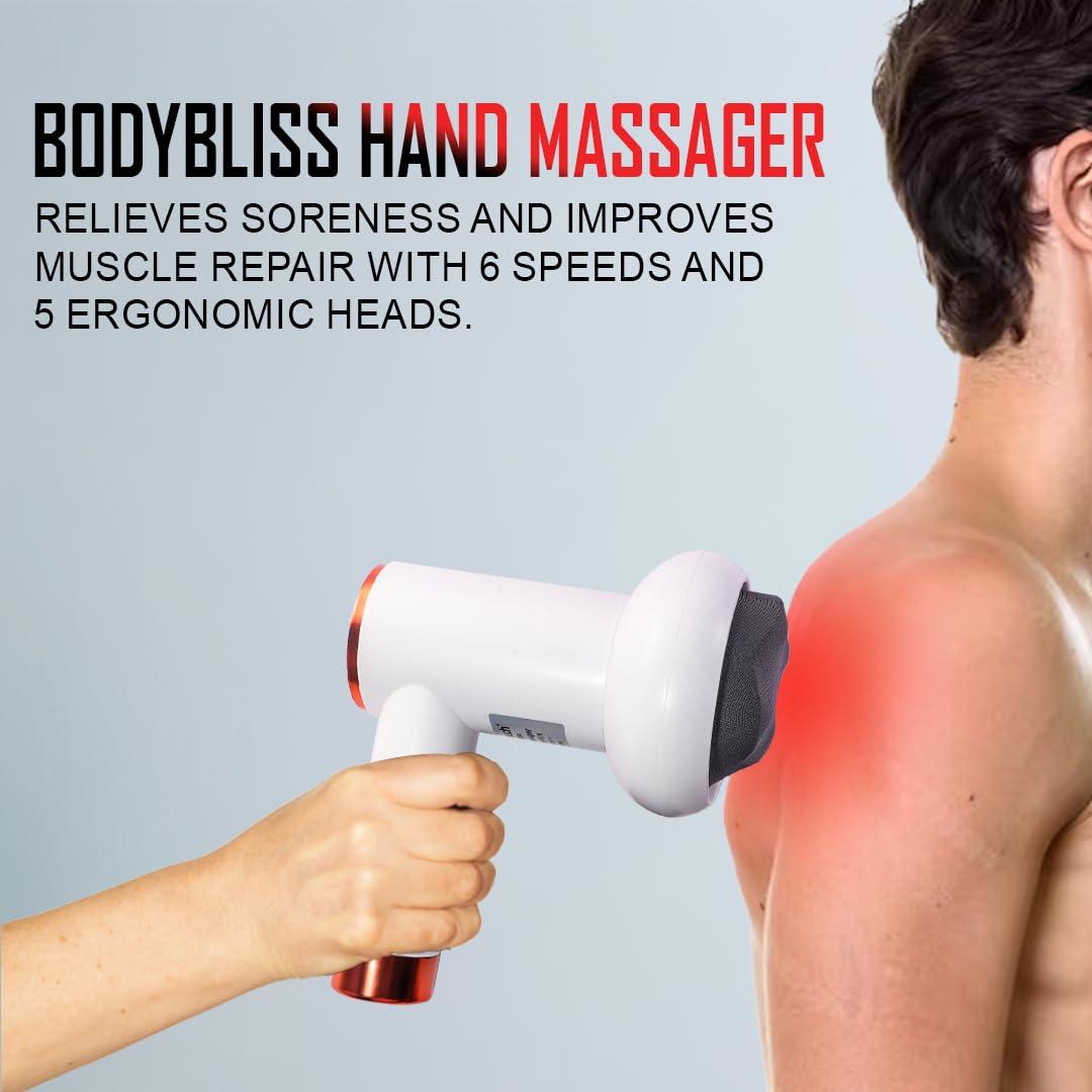RoboTouch Robotouch Body Bliss Full Body Massager Machine for Pain Relief | Body & Back Pain Relief Product | Handheld Electric Manipol Mini Massager | 6-Speed Controller