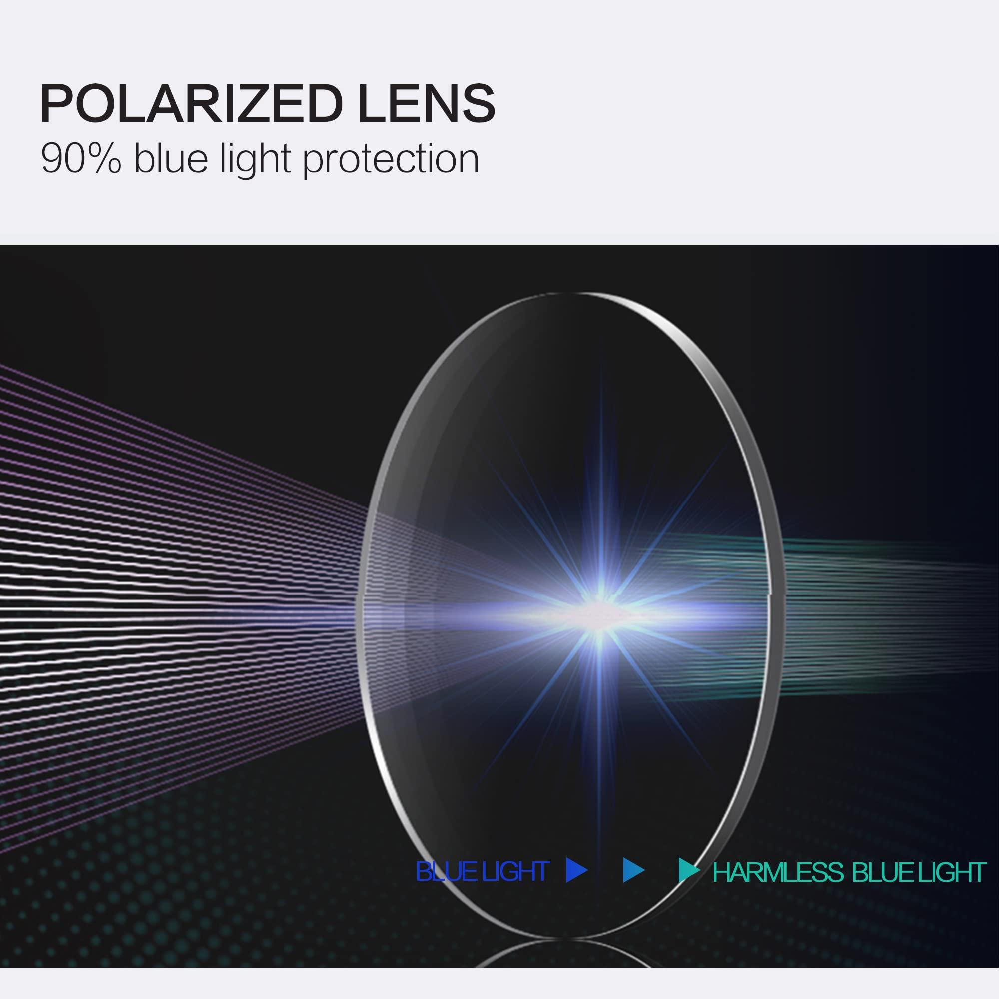 ZENOTTIC ZENOTTIC Kids Blue Light Blocking Glasses Anti Glare Lens Lightweight Frame Computer Eyeglasses for Boys and Girls(Blue)