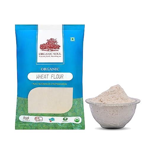 Organic Soul Organic Organic Soul, Organic Whole Grain Wheat Chakki Atta/Flour, 1Kg