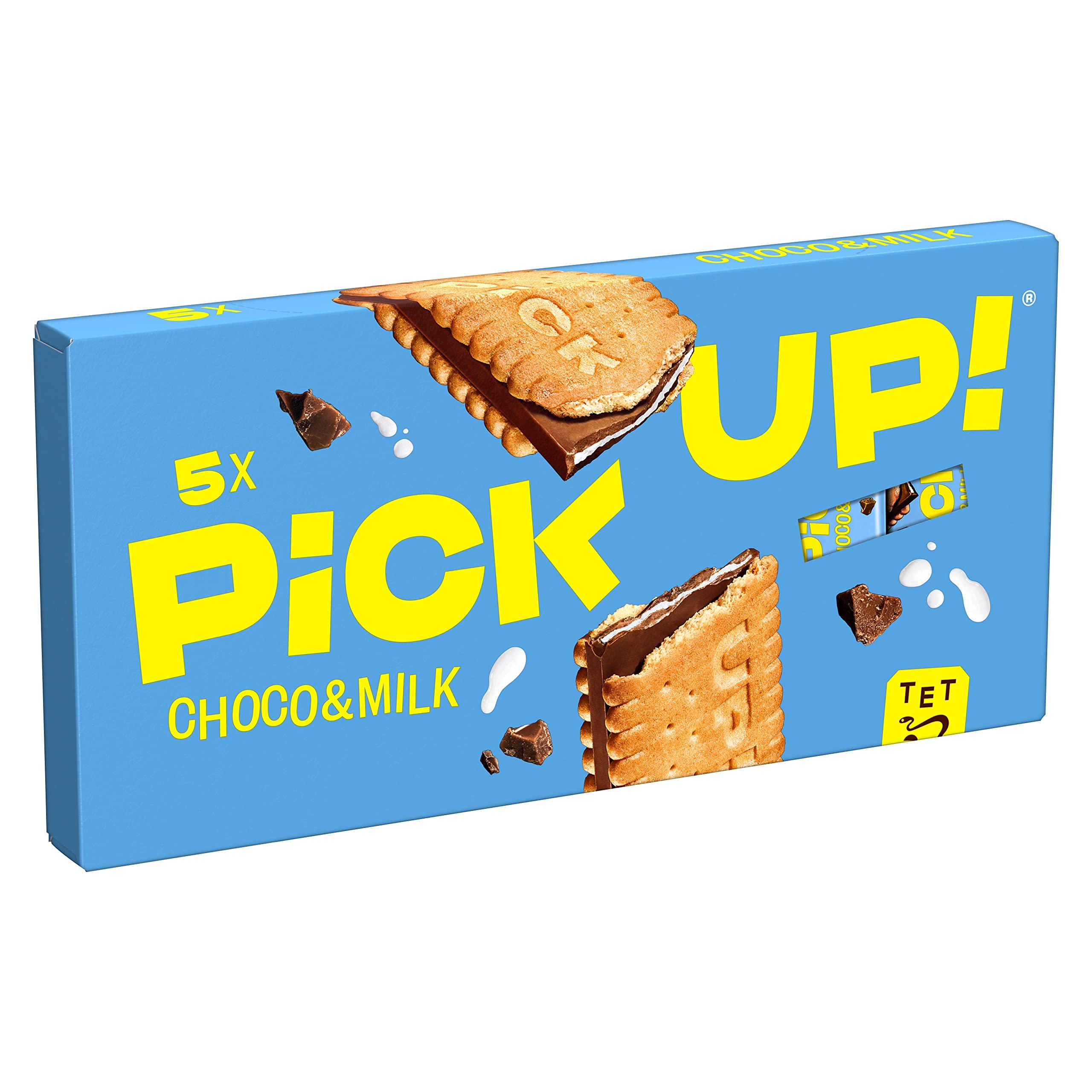 Bahlsen Bahlsen Pick up Choco & Milk, Bar With Crunchy Milk Chocolate And Delicate Milk Cream Between Two Biscuits, The Snack For On The Go,(5 x 28g) 140g