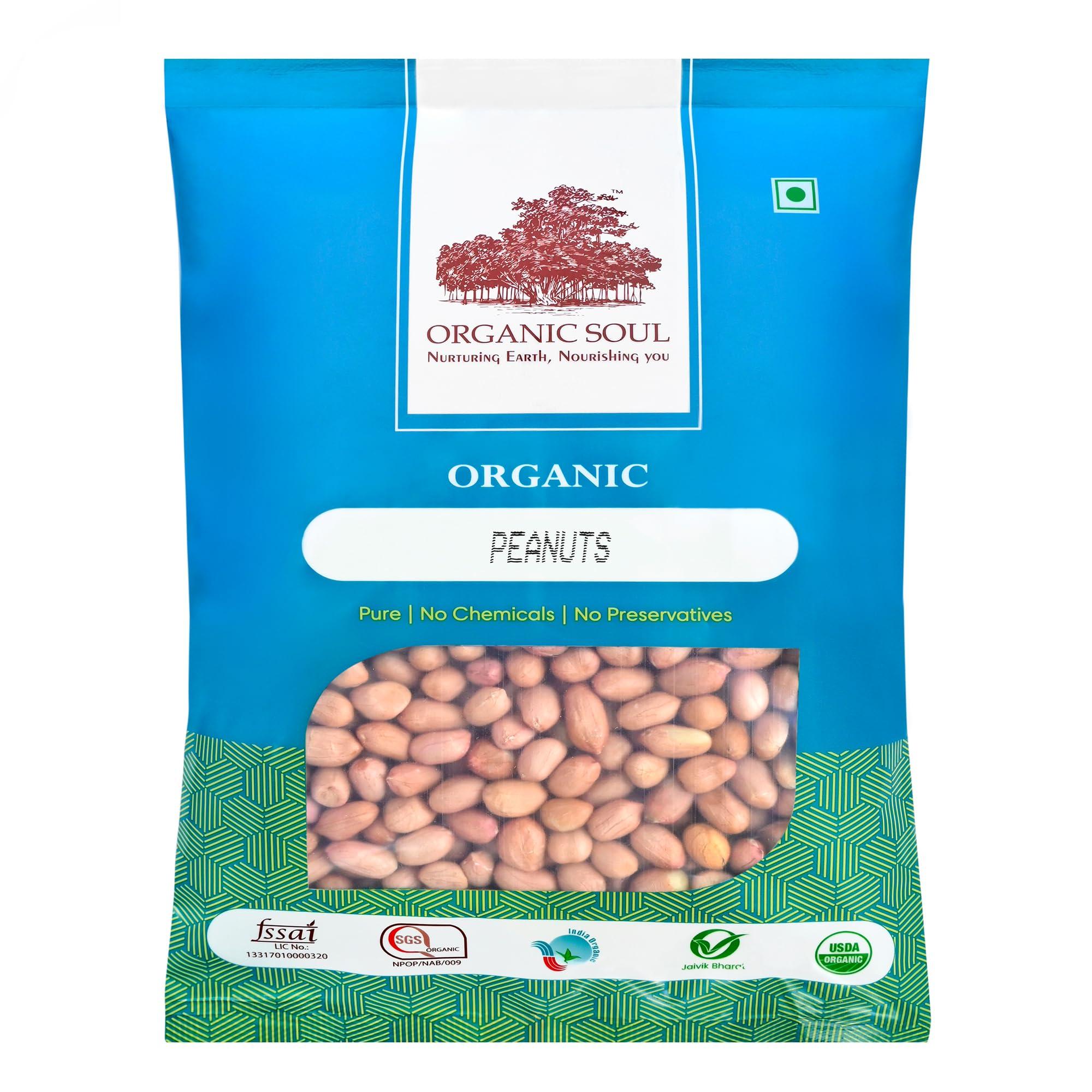 Organic Soul Organic Soul - Raw Peanuts | Moongphali | Groundnut | Chemical Free | Pesticides Free-450gm
