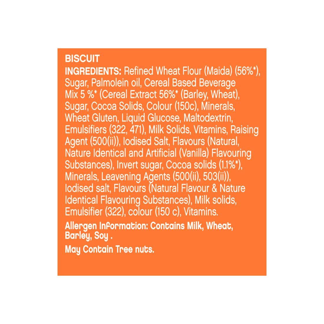 Cadbury Cadbury Bournvita Biscuits New and Improved Chocolatey Cookies, Tiffin Pack, 250 g (Pack of 5 x 250 g)