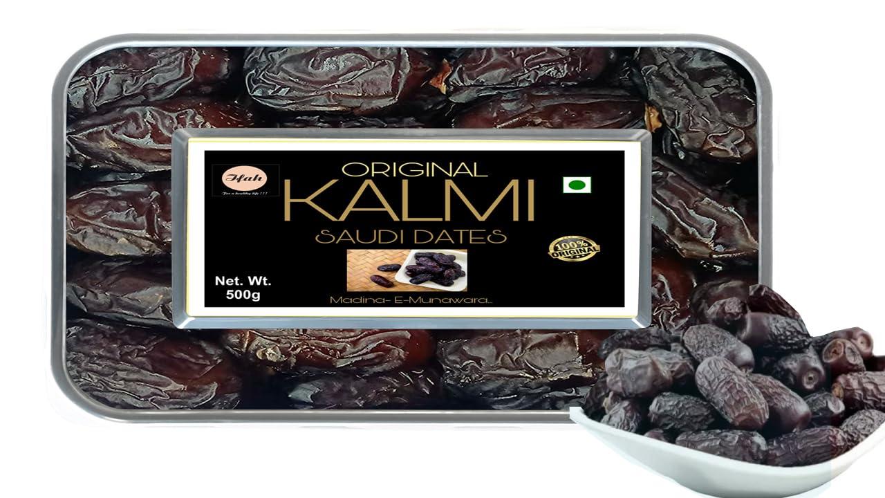 ifah Ifah Original Kalmi Saudi Dates 1kg (Pack of 2 Boxes 500g Each) | Rich in Nutrients