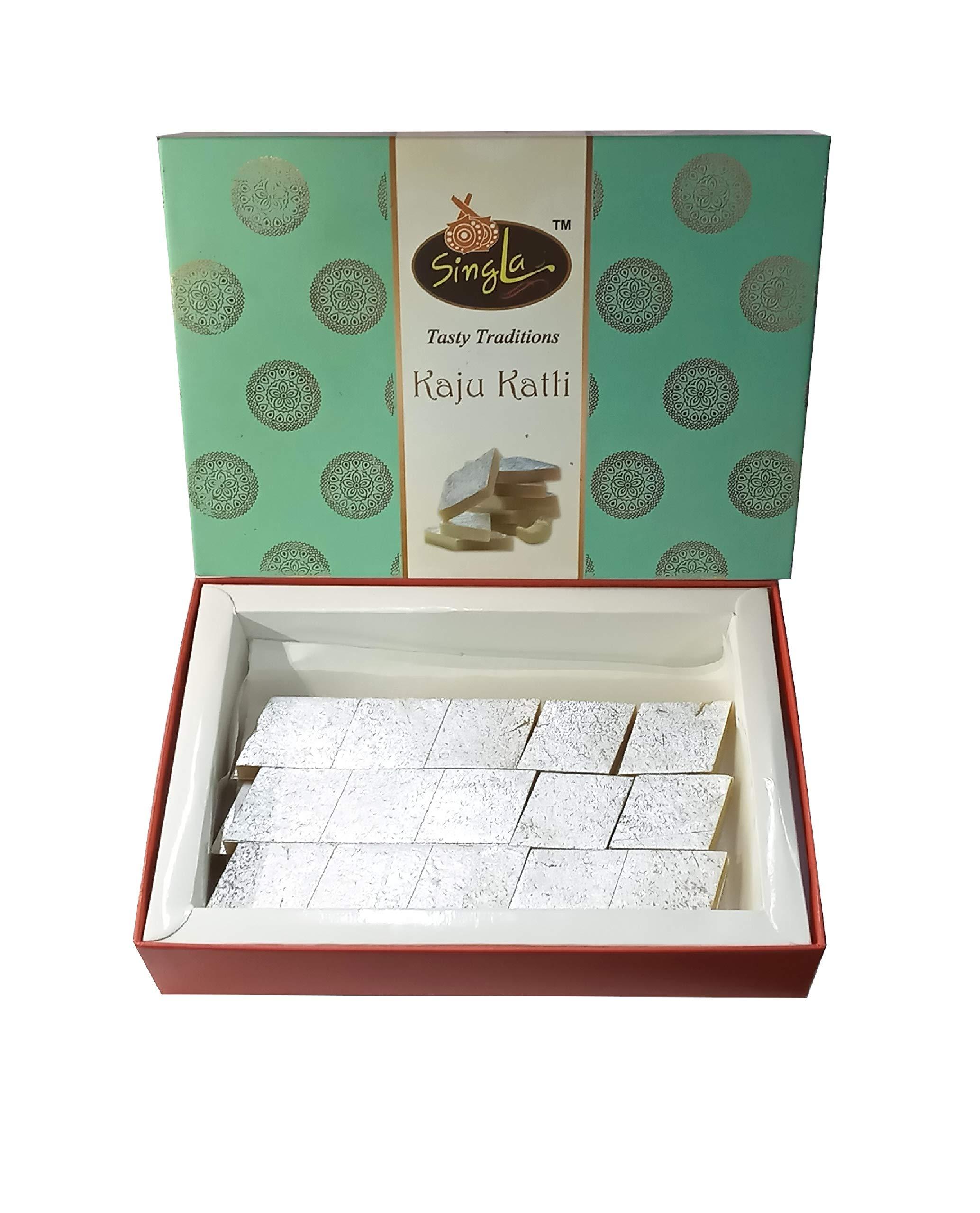 Singla Singla Kesar Dry Petha 400g Kaju Katli 400g Combo ( Pack of 2 * 400g, 800g)