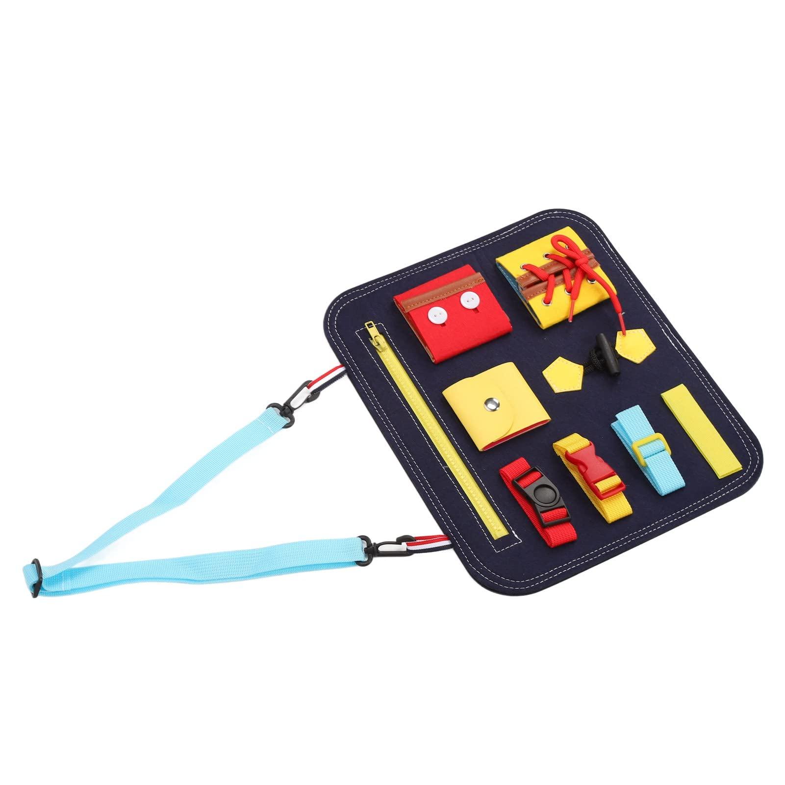 RTLR Activity Board Toy, Sensory Board Zip Button Design Interesting Anxiety Relief for Dementia for Seniors