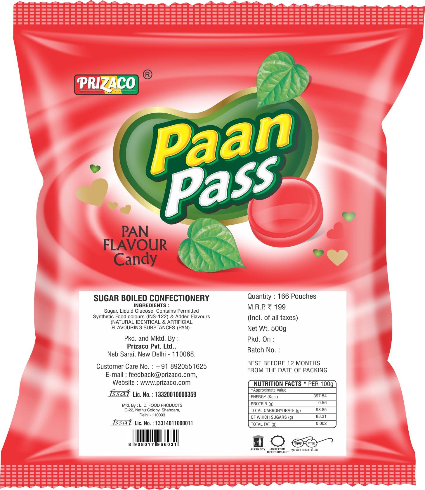 Prizaco Prizaco PAANPAAS Candy 500gms