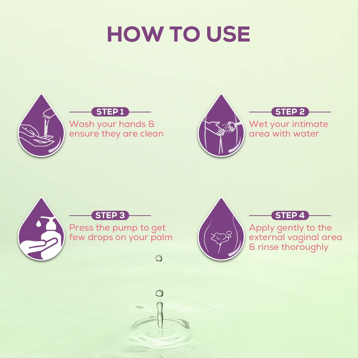 Evereve Evereve Intimate Wash for Women, 200ml, 3 in 1, No Odour, No Itching, No Irritation, with Tea Tree Oil & Neem Extract, Maintains pH balance, Dermatologically Tested, safe during Pregnancy & Periods