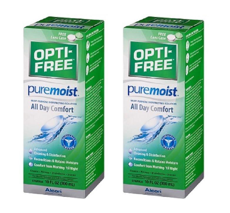 ALCON OPTI-FREE PureMoist Multi-Purpose Contact Lens Solution 20 oz (Pack of 2)