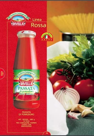 Divella Divella Passata di Pomodoro Sauce | 680g | Imported Pasta Sauce | 100% Italian Sauce | Tomato puree |